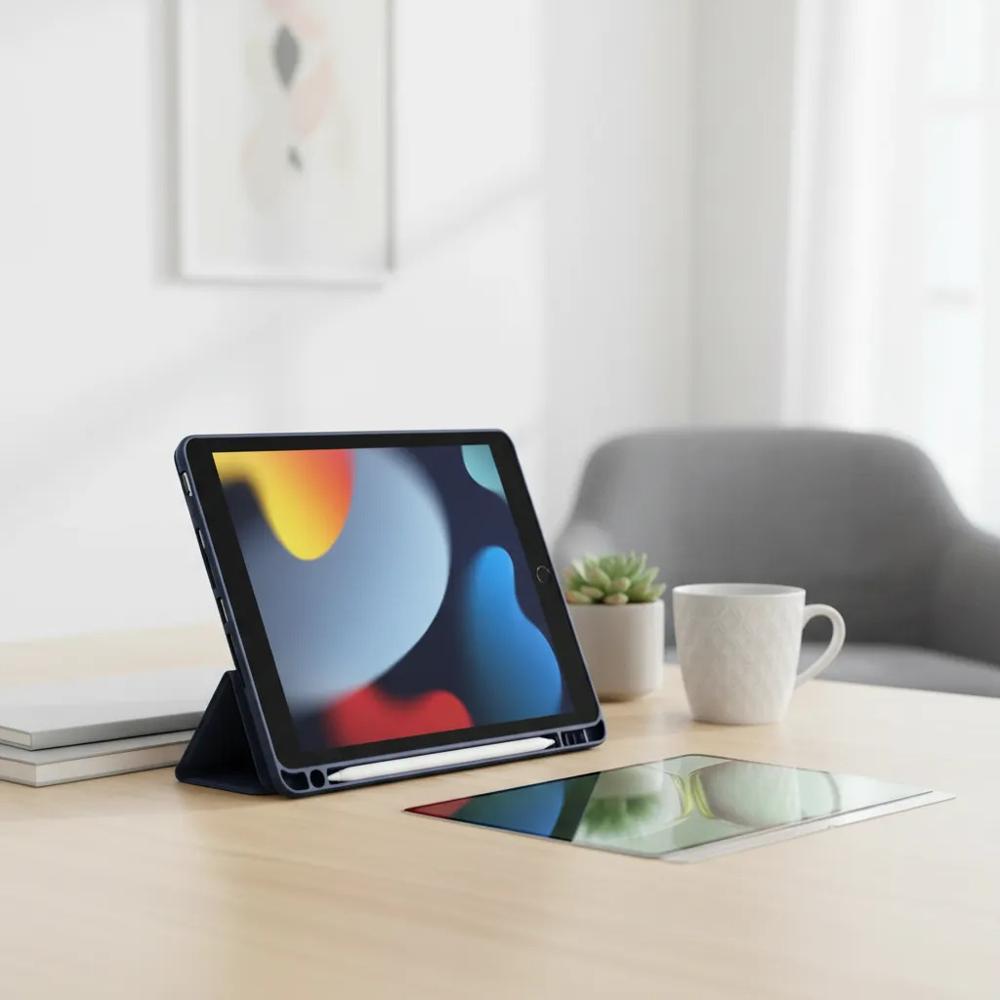 Smart Case Cristal Para Ipad Pro 11 M4 2024 Vidrio Azul img #3