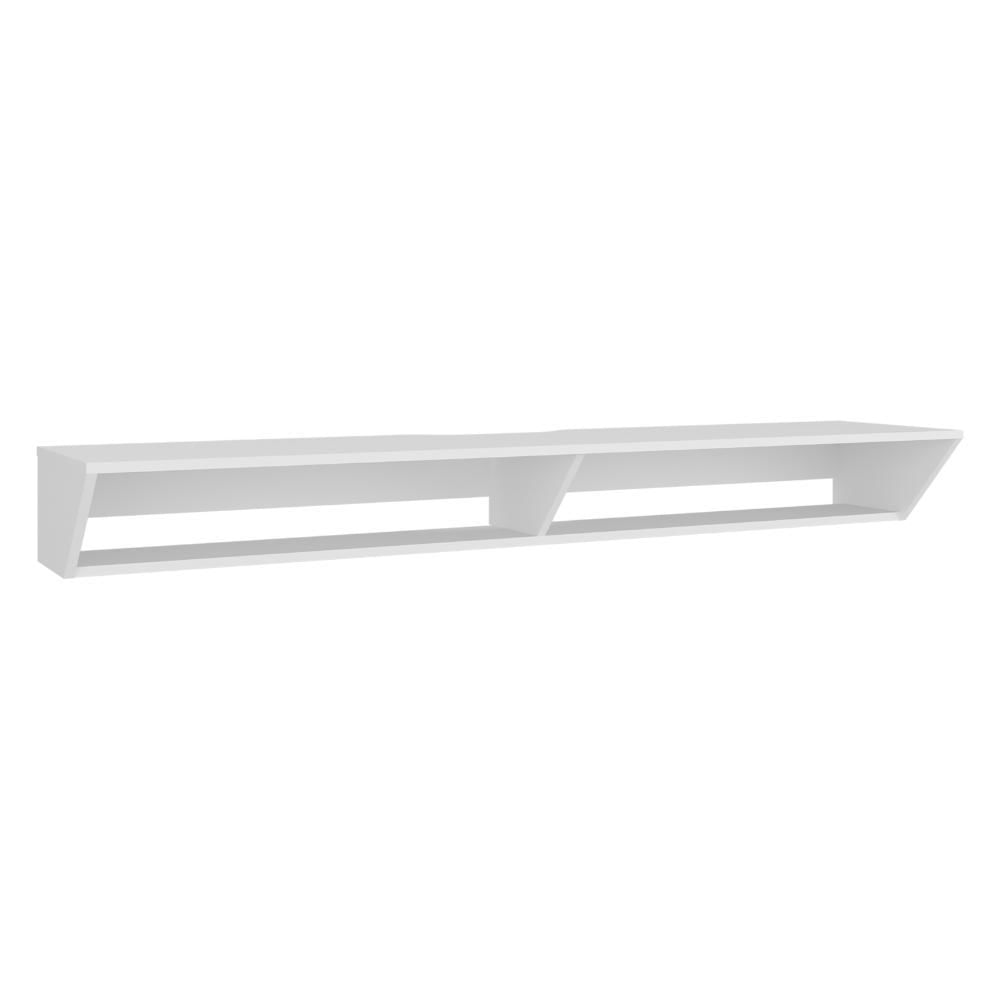 Mesa Para Tv Russel, Kronos Blanco, Flotante Con Espacio Para Ubicar Objetos Zf img #3