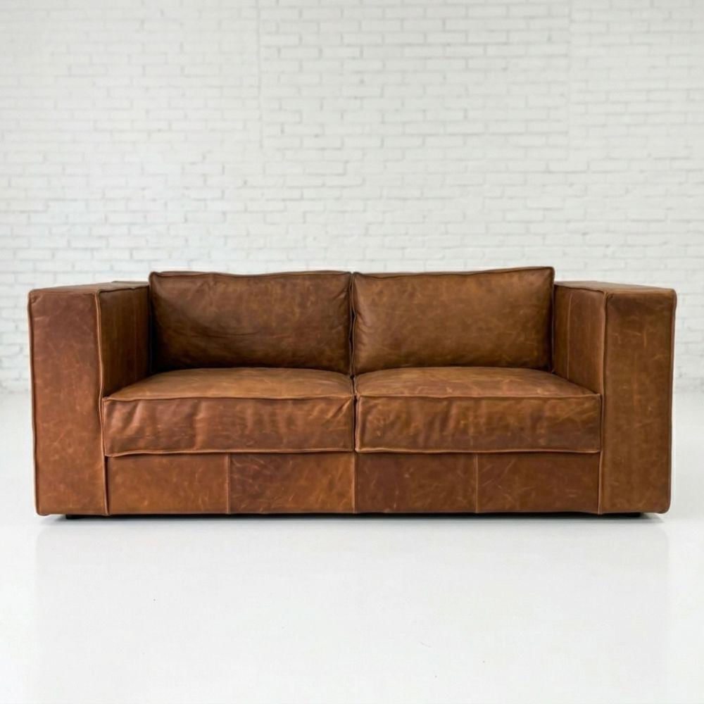 Sofá Rude 200Cm X 100Cm Cuero Natural img #1