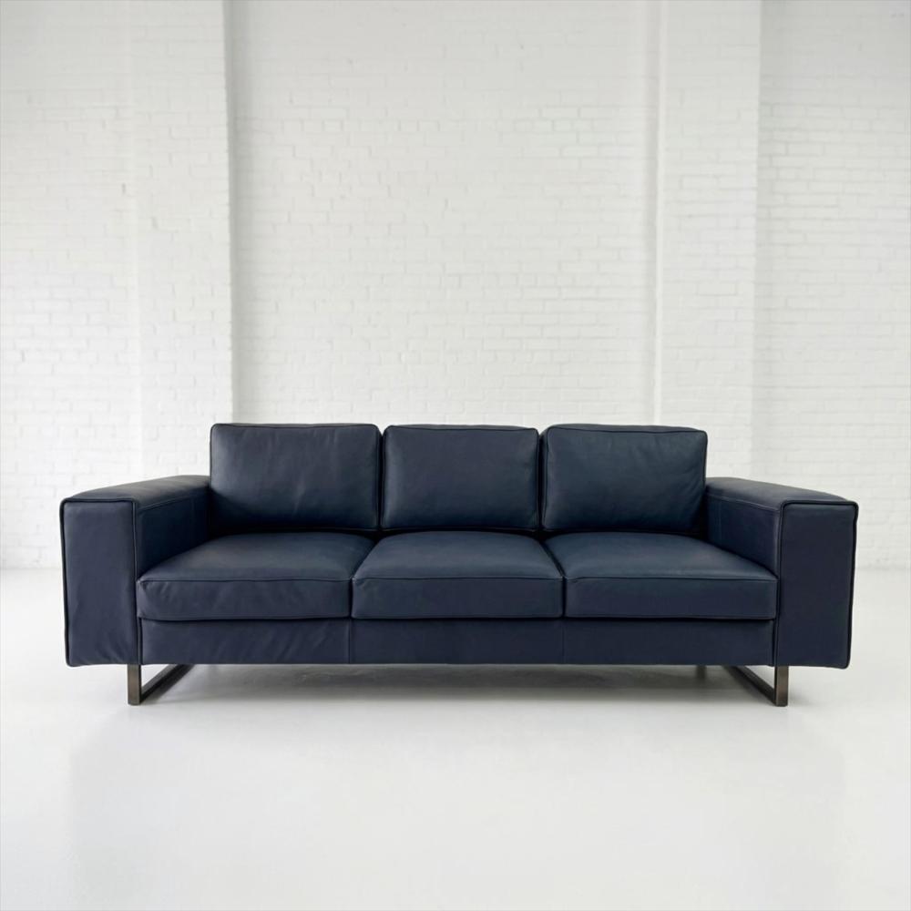 Sofá Frigg 240Cm X 100Cm Cuero Natural Azul img #1