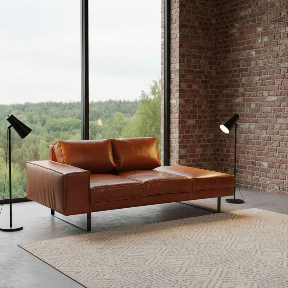 Sofá Naqada 180Cm X 90Cm Cuero Natural img #2