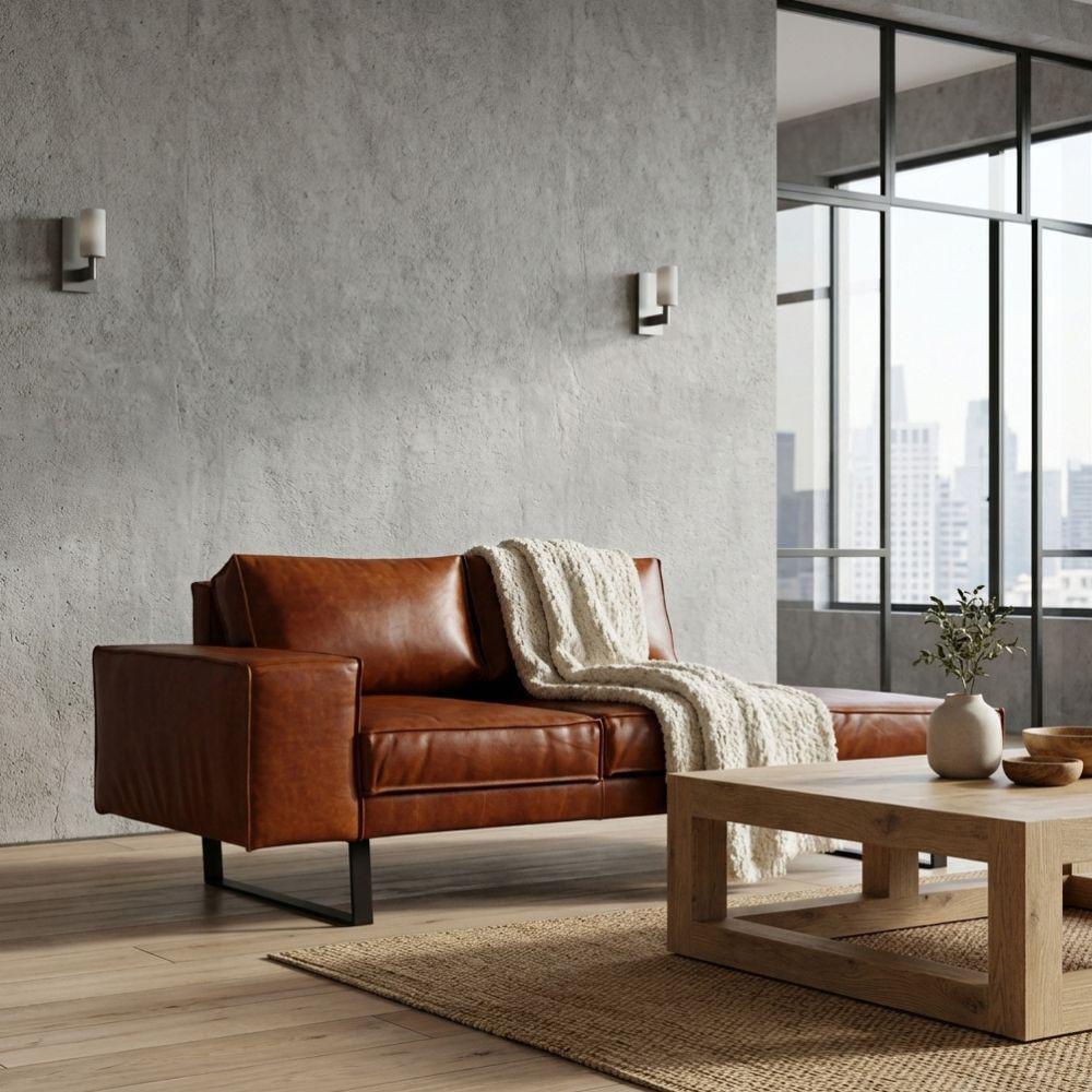 Sofá Naqada 180Cm X 90Cm Cuero Natural img #3