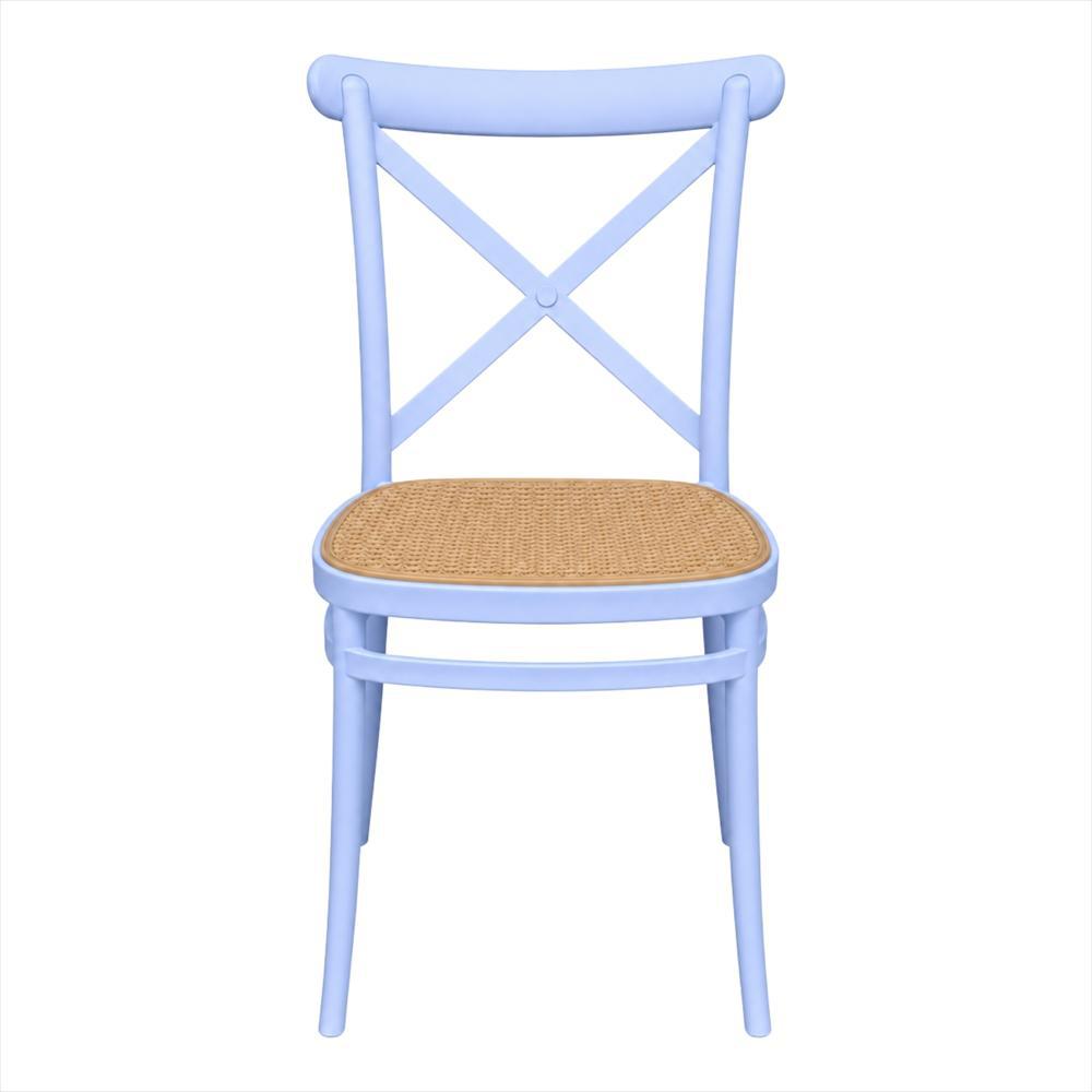 Set X4 Sillas Crossback Alis Color Blanco Tipo Mimbre img #2