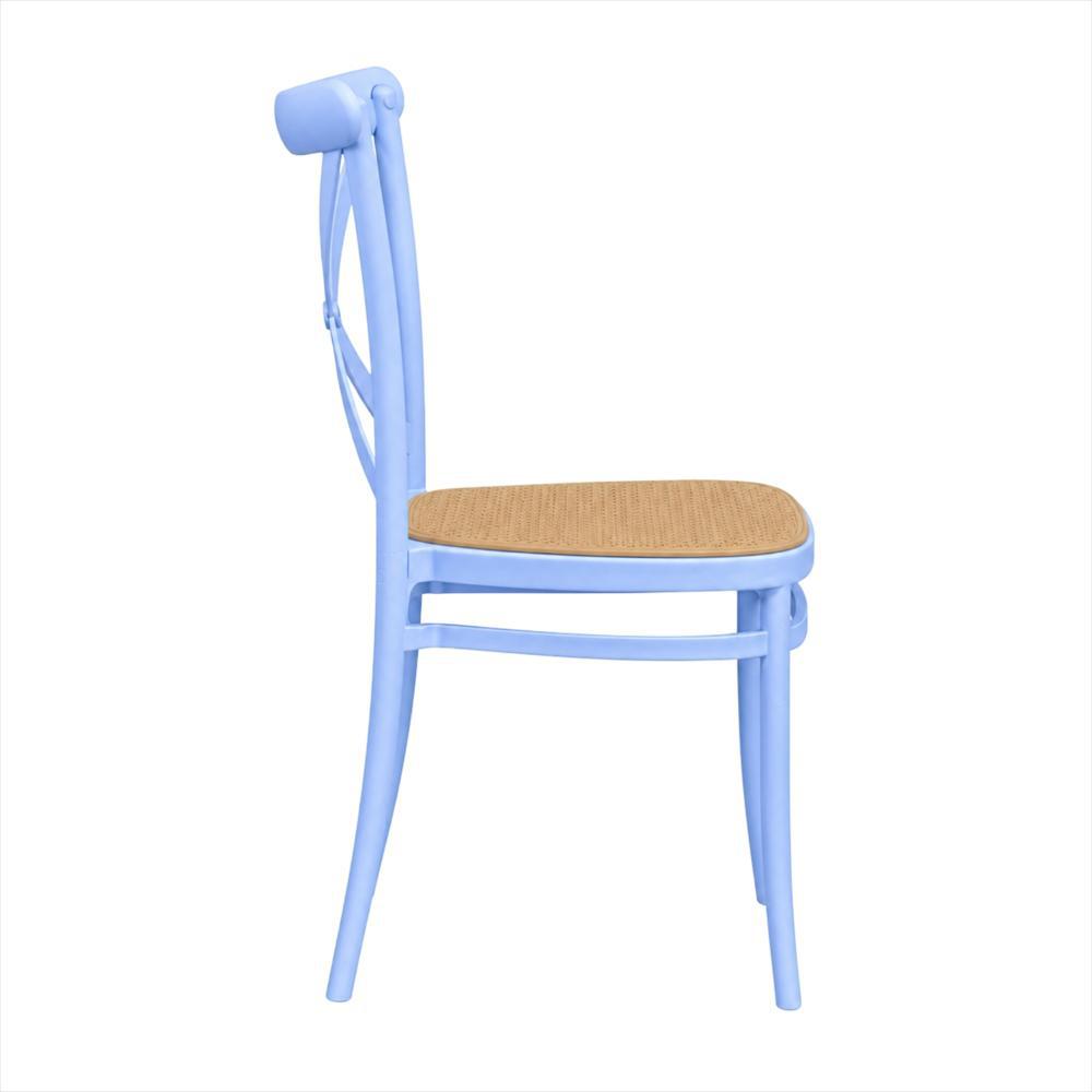 Set X4 Sillas Crossback Alis Color Blanco Tipo Mimbre img #4