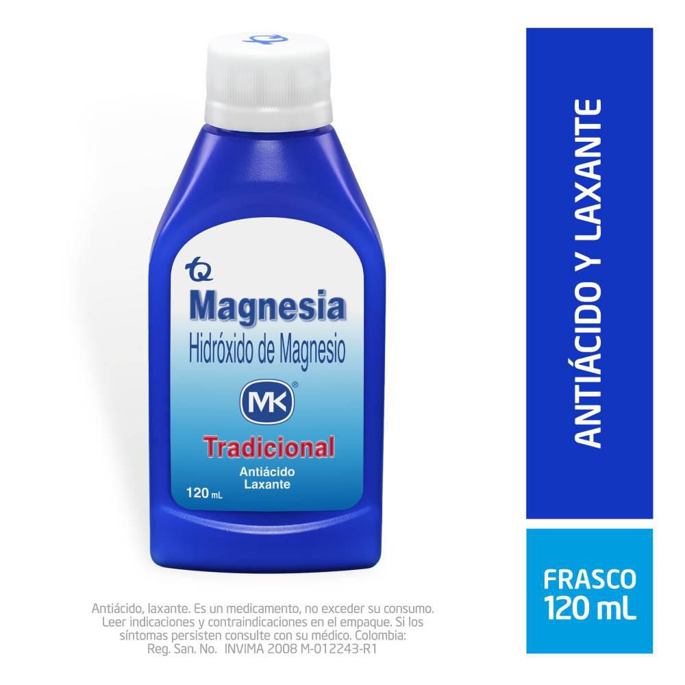 Hidróxido de magnesio MAGNESIA MK antiácido y laxante tradicional (120  ml)