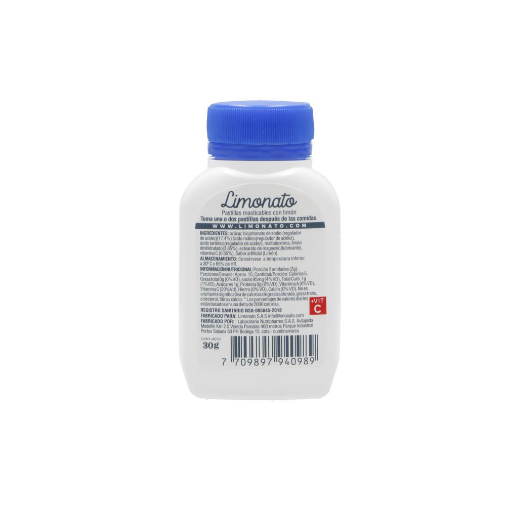 pastilla LIMONATO MASTICABLE (30  gr) img #2