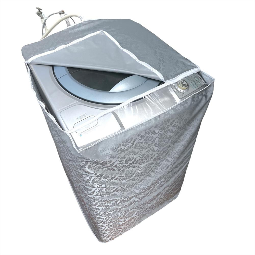 Funda Protector Impermeable Para Lavadora Digital Antipolvo Hogar 35/40Lb Gris img #1