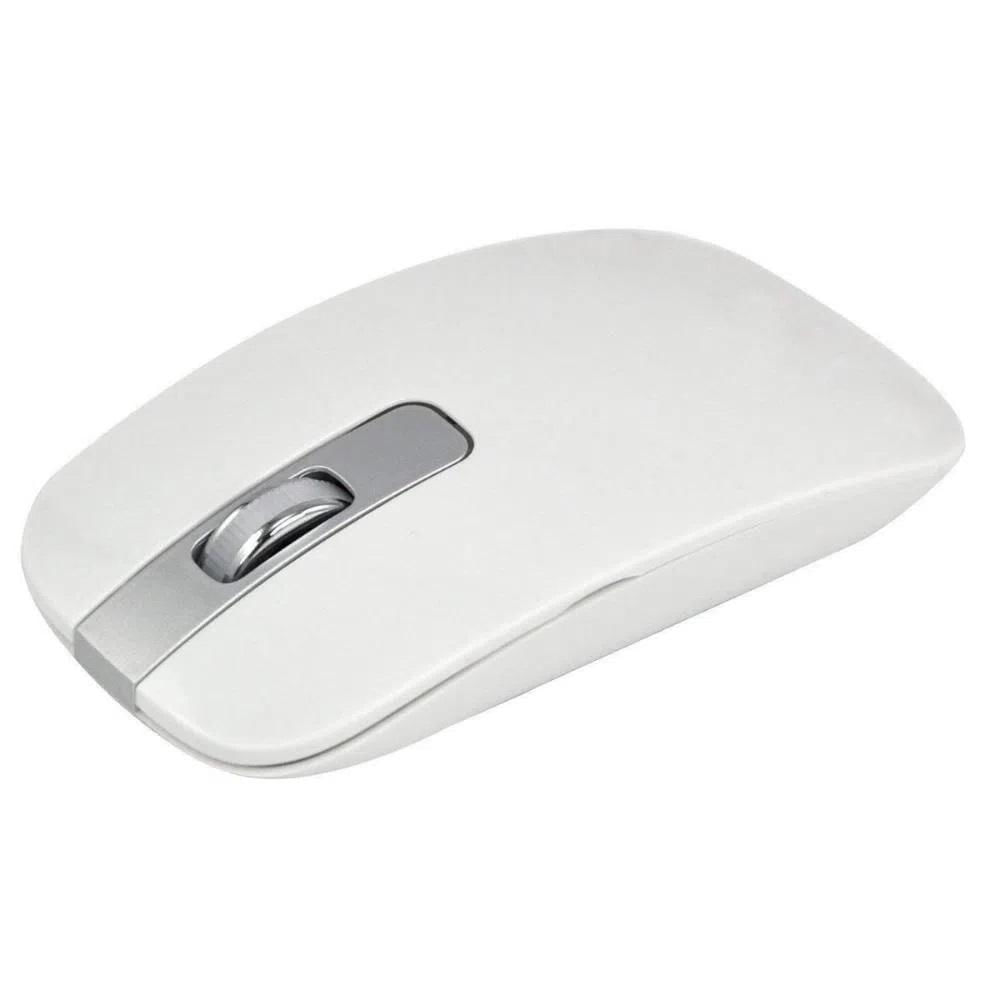 Combo Teclado Y Mouse Inalambrico Ultra Delgado K06 Recargable Usb Blanco img #5