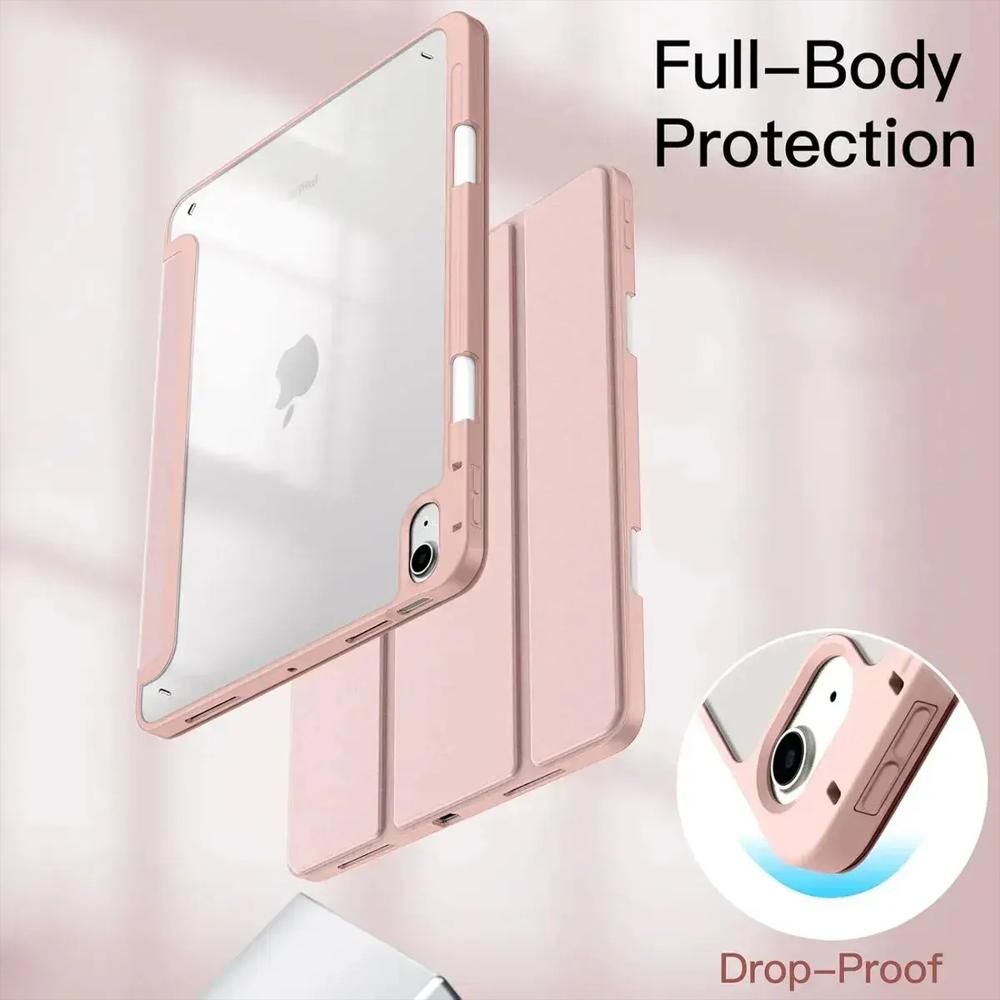 Smart Case Cristal Para Ipad 10Ma Gen 10.9 Rosa img #3