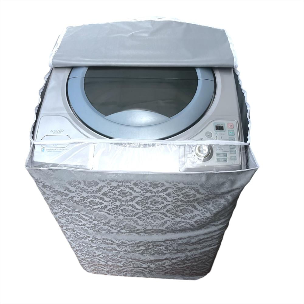 Funda Protector Impermeable Para Lavadora Digital Antipolvo Hogar 29/30Lb Gris img #5