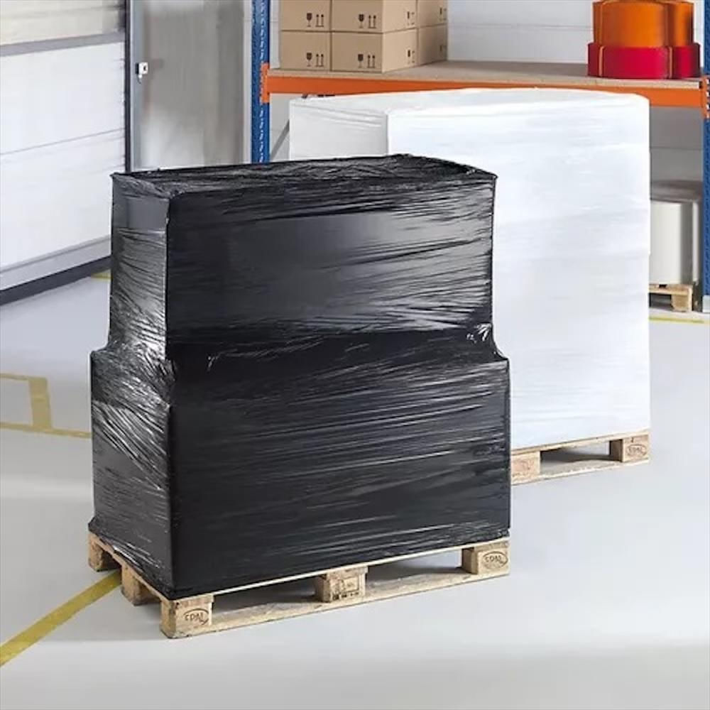 Papel Vinipel Stretch Negro Oscuro 30 Cm X 300 Metros Para Embalaje img #2