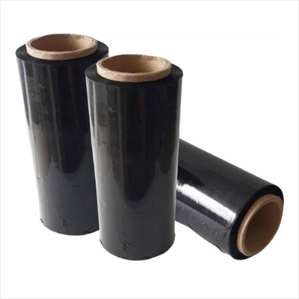 Papel Vinipel Stretch Negro Oscuro 30 Cm X 300 Metros Para Embalaje img #5