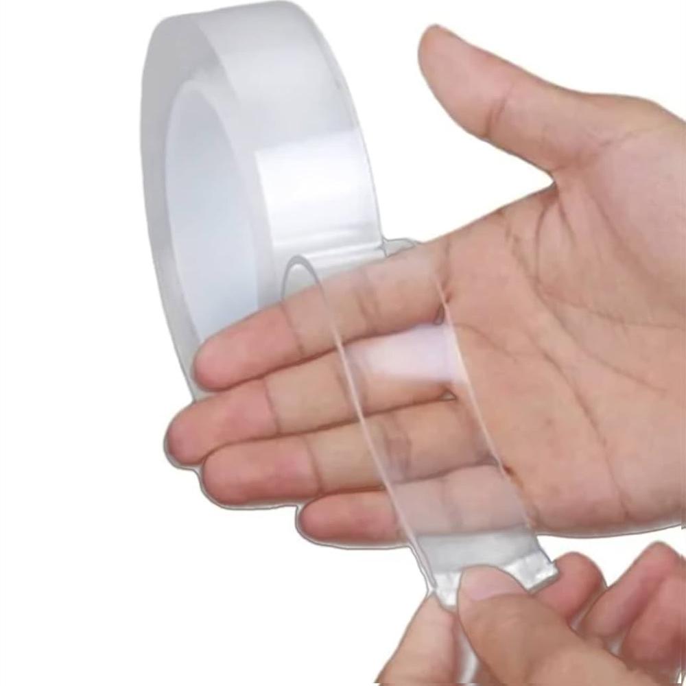 Cinta Gel Doble Cara Lavable Reutilizable 5 Metros Multiusos Hogar img #4