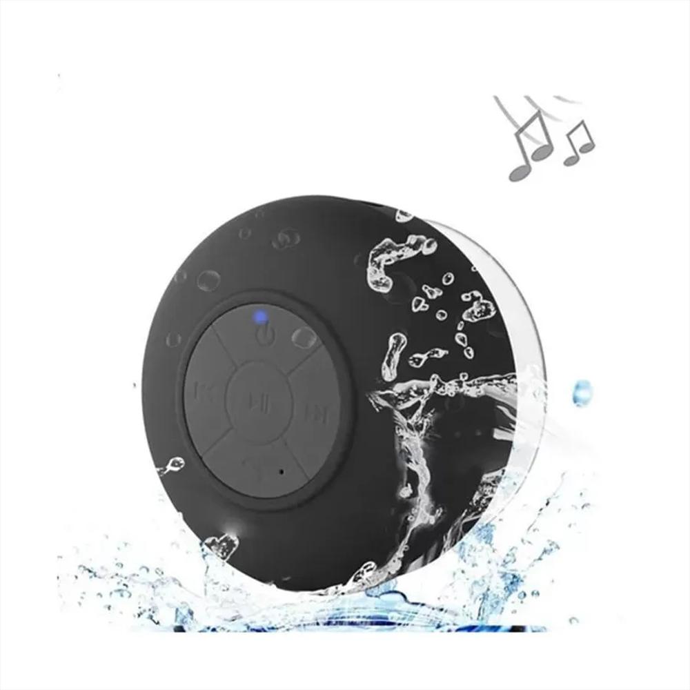 Parlante Bluetooth Resistente Al Agua Recargable Para Ducha Portatil Negro img #1