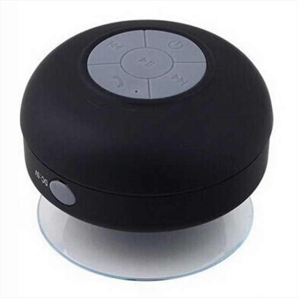 Parlante Bluetooth Resistente Al Agua Recargable Para Ducha Portatil Negro img #3