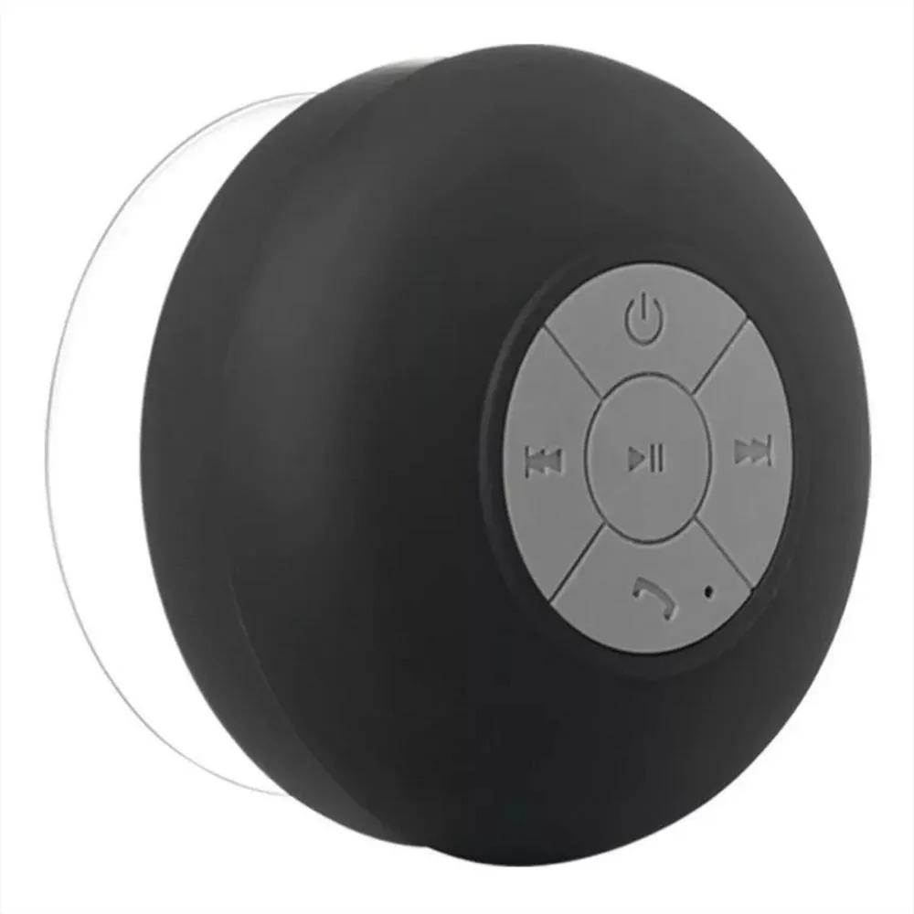 Parlante Bluetooth Resistente Al Agua Recargable Para Ducha Portatil Negro img #4