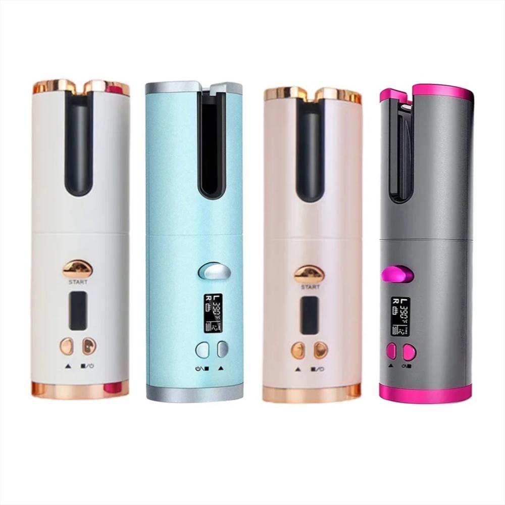 Rizador De Cabello Automatico Inalambrico Recargable Portatil Usb Rosa img #4
