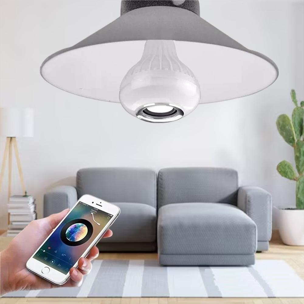 Bombillo Parlante Bluetooth Con Luces Multicolor Y Control Remoto img #2