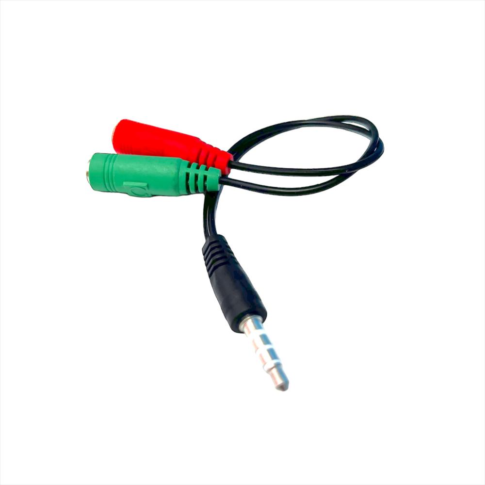Convertidor Audio Microfono 2 En 1 Jack 35Mm Hembra A Macho Adaptador img #1