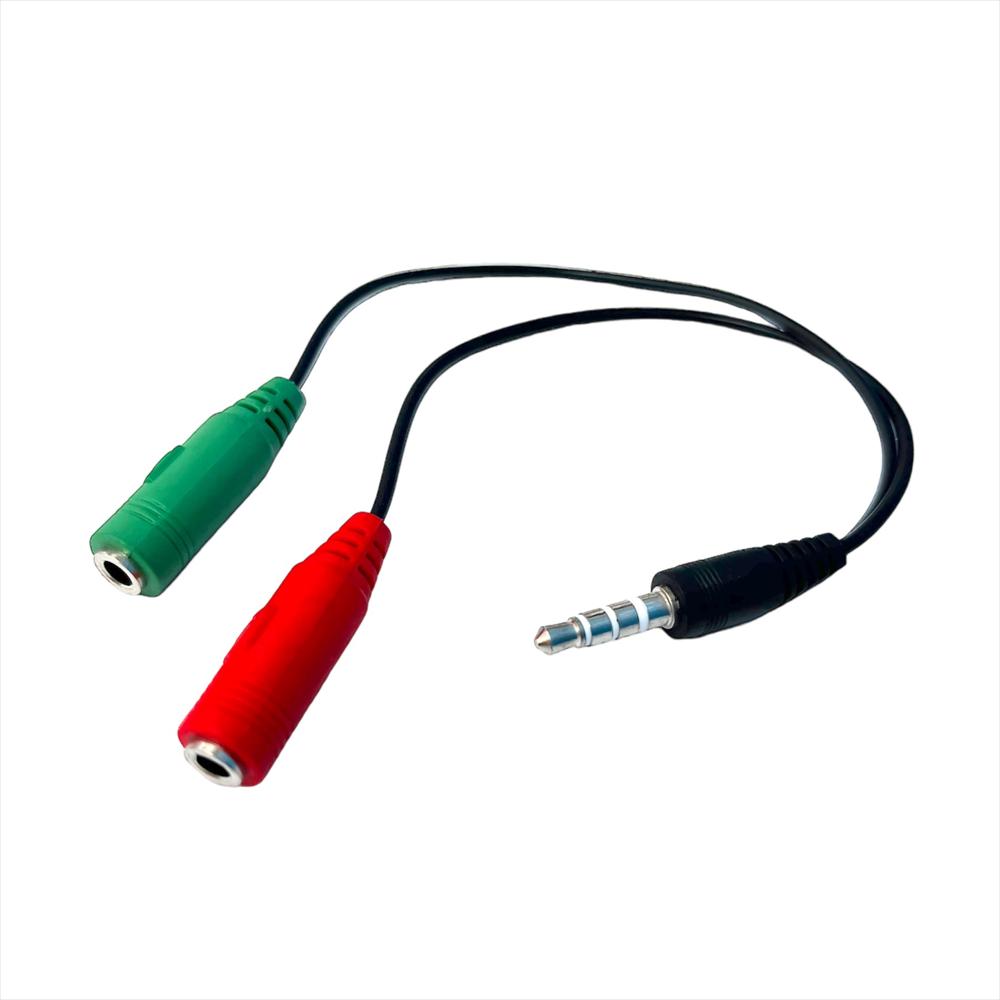 Convertidor Audio Microfono 2 En 1 Jack 35Mm Hembra A Macho Adaptador img #5