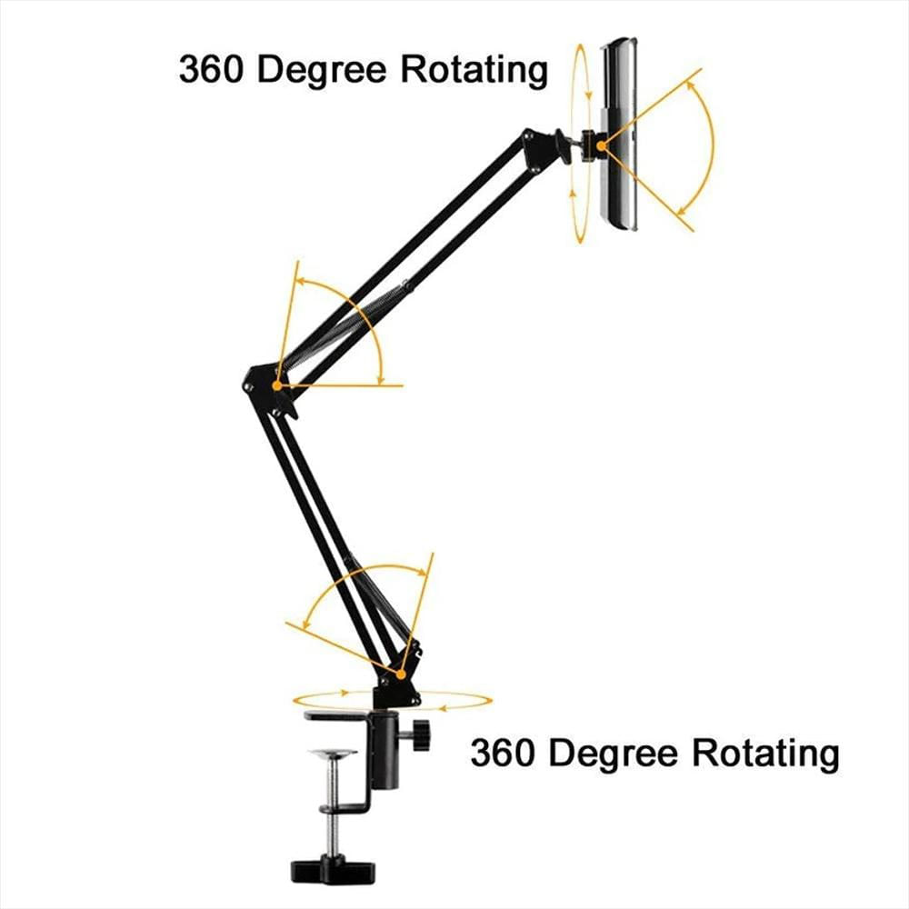 Brazo Soporte 360 Grados Para Microfono Celular Y Aro De Luz Ajustable img #4