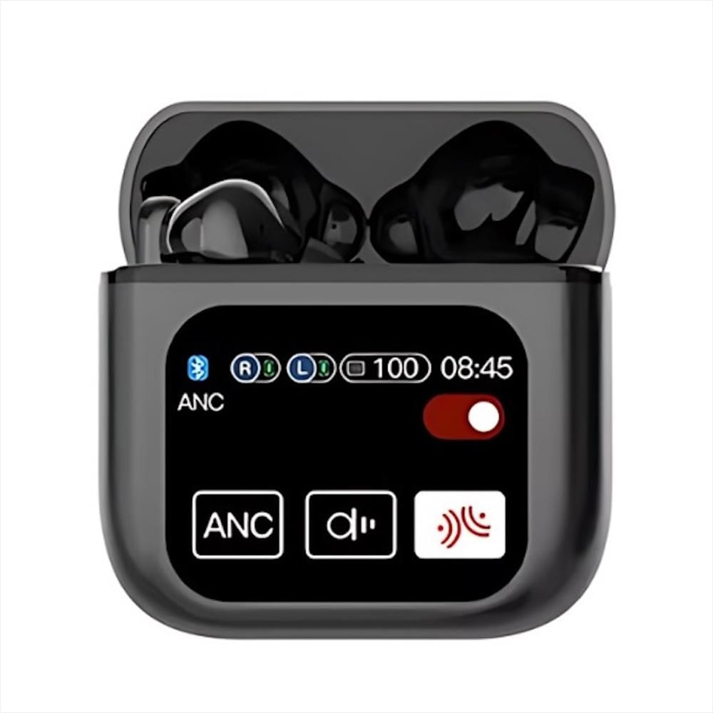 Audifonos Bluetooth Se60 Tws Con Pantalla Tactil Inalambricos Led Negro img #1