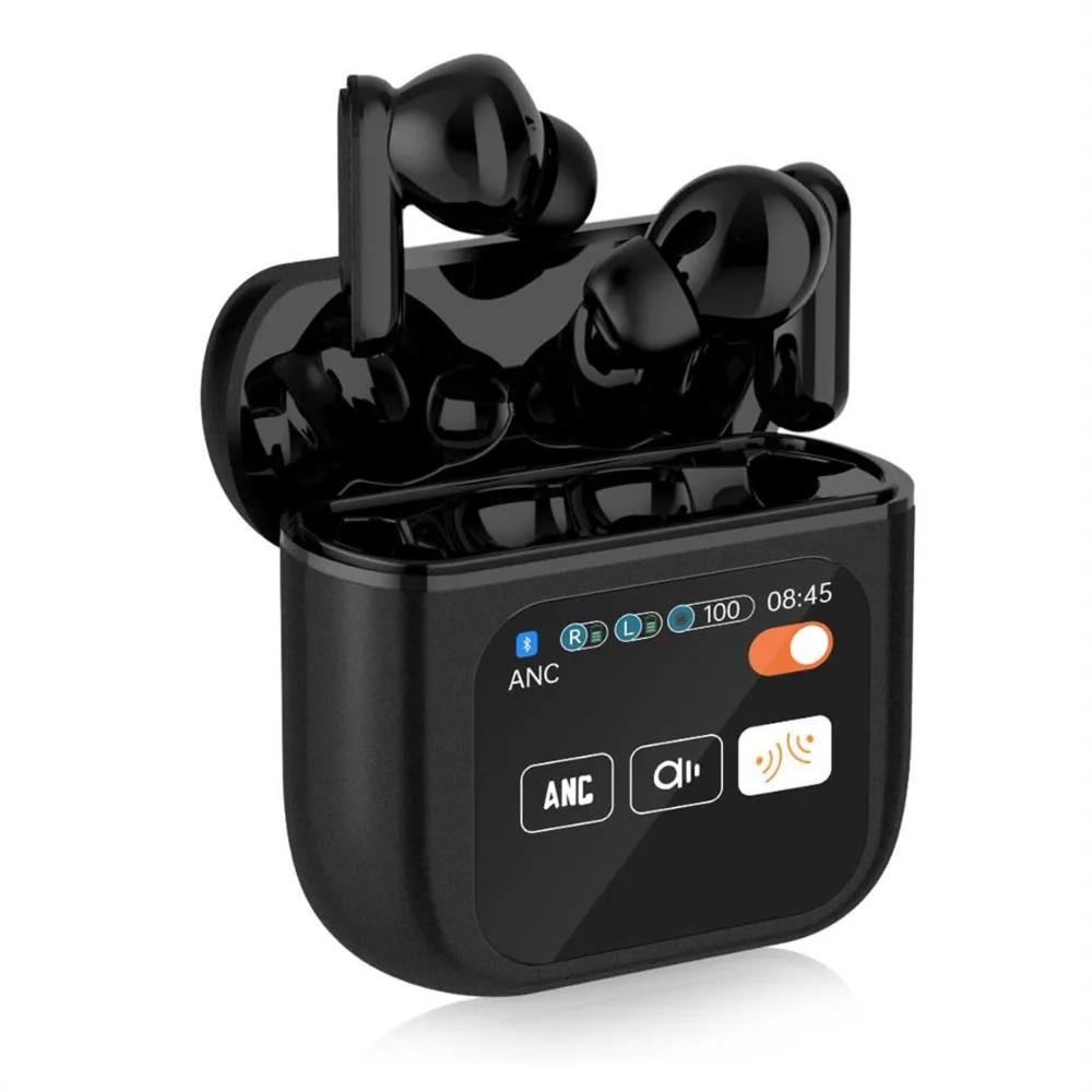 Audifonos Bluetooth Se60 Tws Con Pantalla Tactil Inalambricos Led Negro img #3
