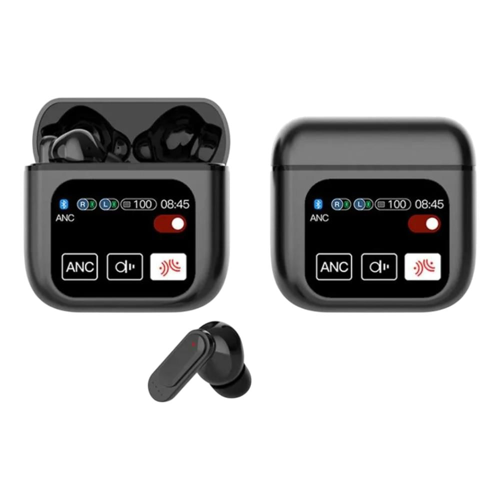 Audifonos Bluetooth Se60 Tws Con Pantalla Tactil Inalambricos Led Negro img #5