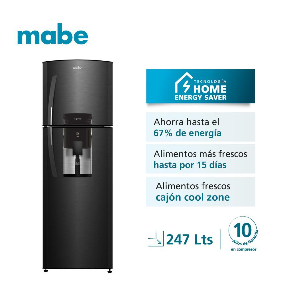 Nevera MABE No Frost Congelador Superior 247L RMA247FXCC RMA247FXCC Black steel img #2