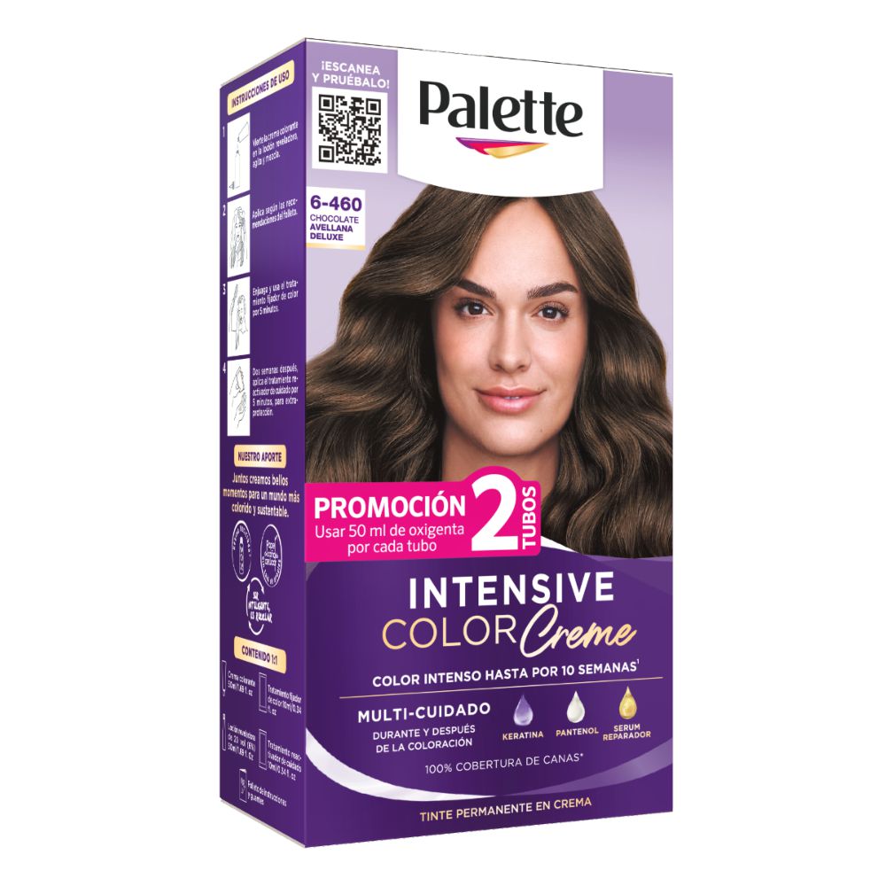 Tinte para cabello PALETTE chocolate avellana (2  und)