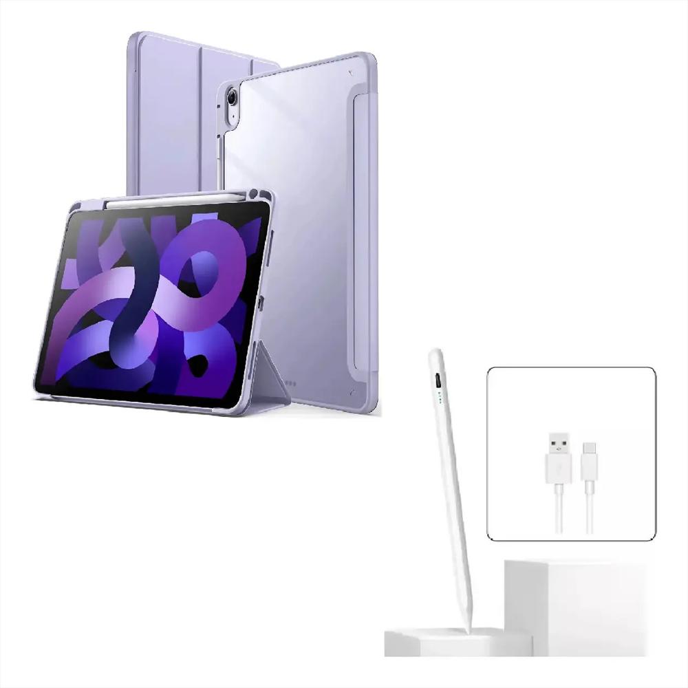 Smart Case Cristal Para Ipad A16 11Th Año 2025 Lavanda Lapiz img #1