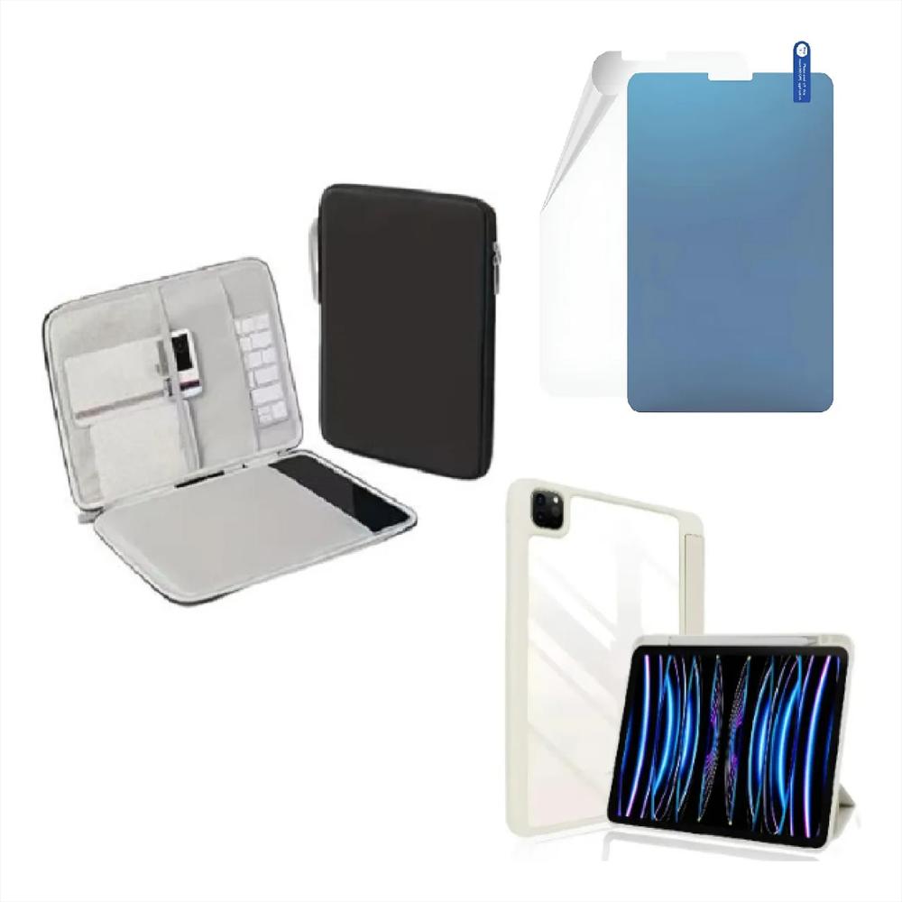Smart Case Cristal Para Ipad 10Ma Gen 10.9 Bolso Paperlike Gris img #1