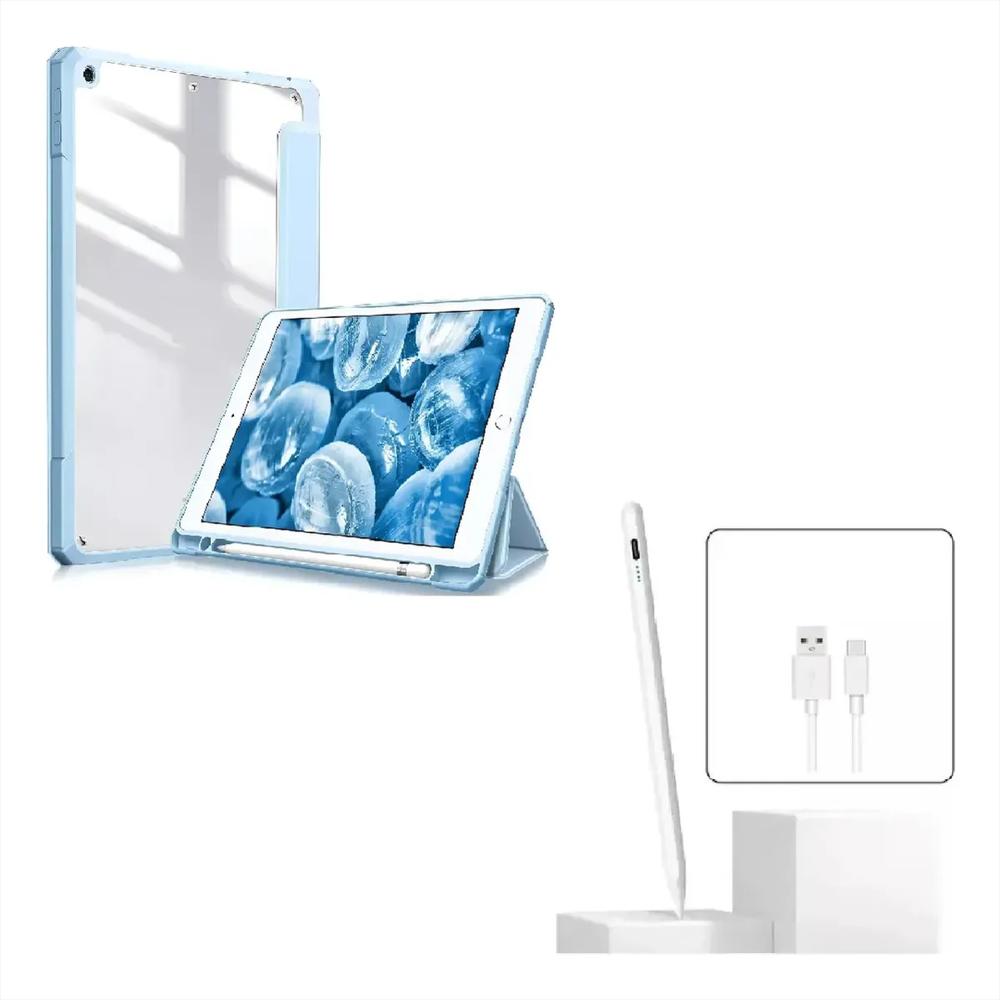 Smart Case Cristal Para Ipad A16 11Th Año 2025 Cielo Lapiz img #1