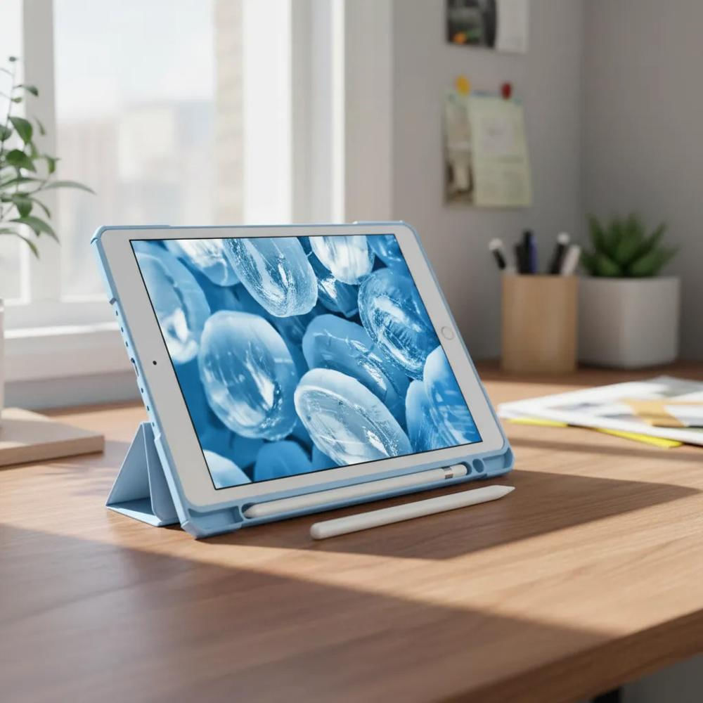 Smart Case Cristal Para Ipad A16 11Th Año 2025 Cielo Lapiz img #3