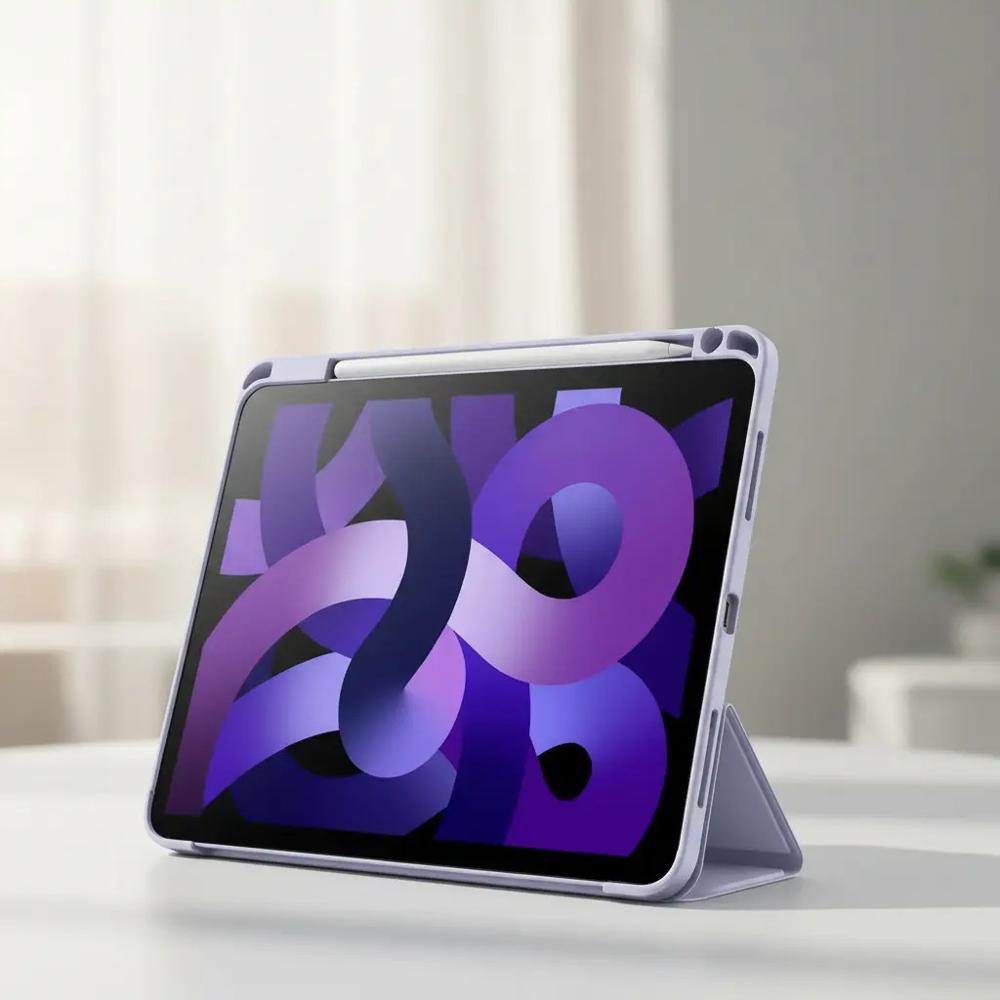 Smart Case Cristal Para Ipad A16 2025 Lavanda Lapiz img #3