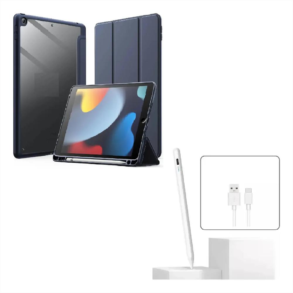 Smart Case Para Ipad A16 11Th Año 2025 Azul Lapiz img #1