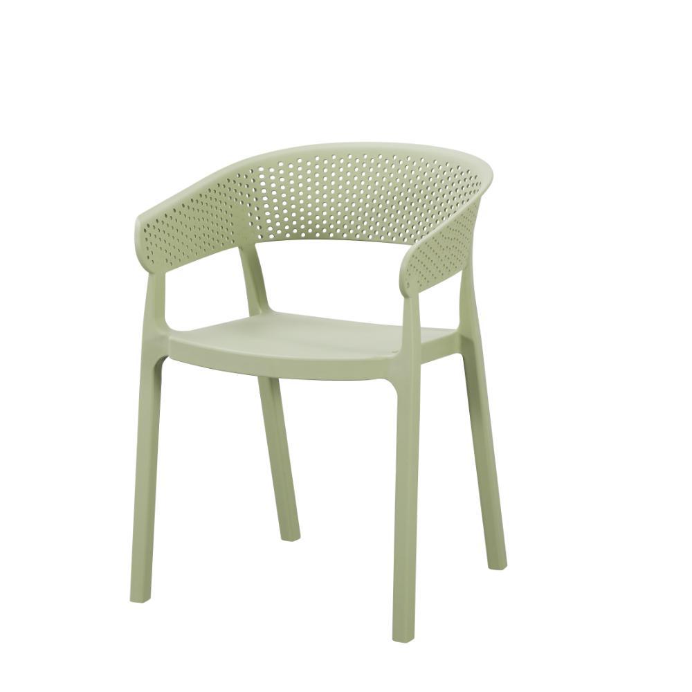 Silla Manaos, Verde, Con Espaldar Minimalista Y Diseño Moderno img #1