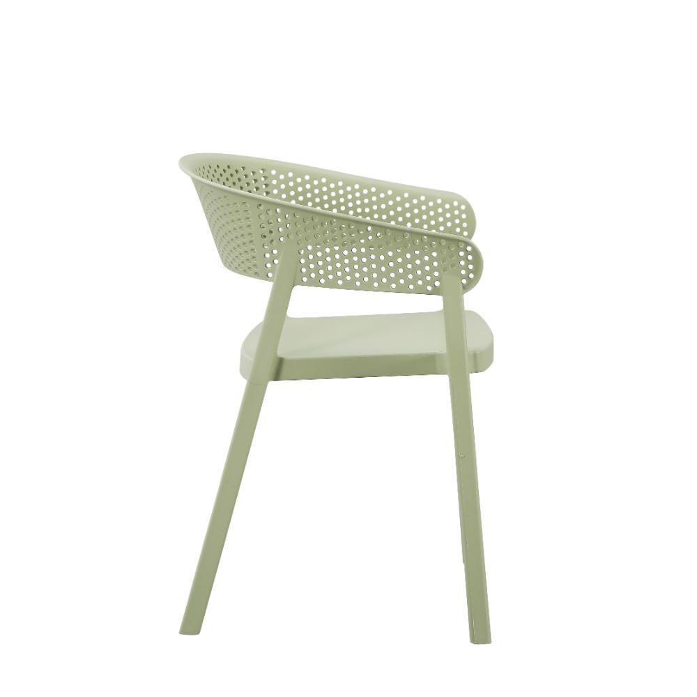 Silla Manaos, Verde, Con Espaldar Minimalista Y Diseño Moderno img #4