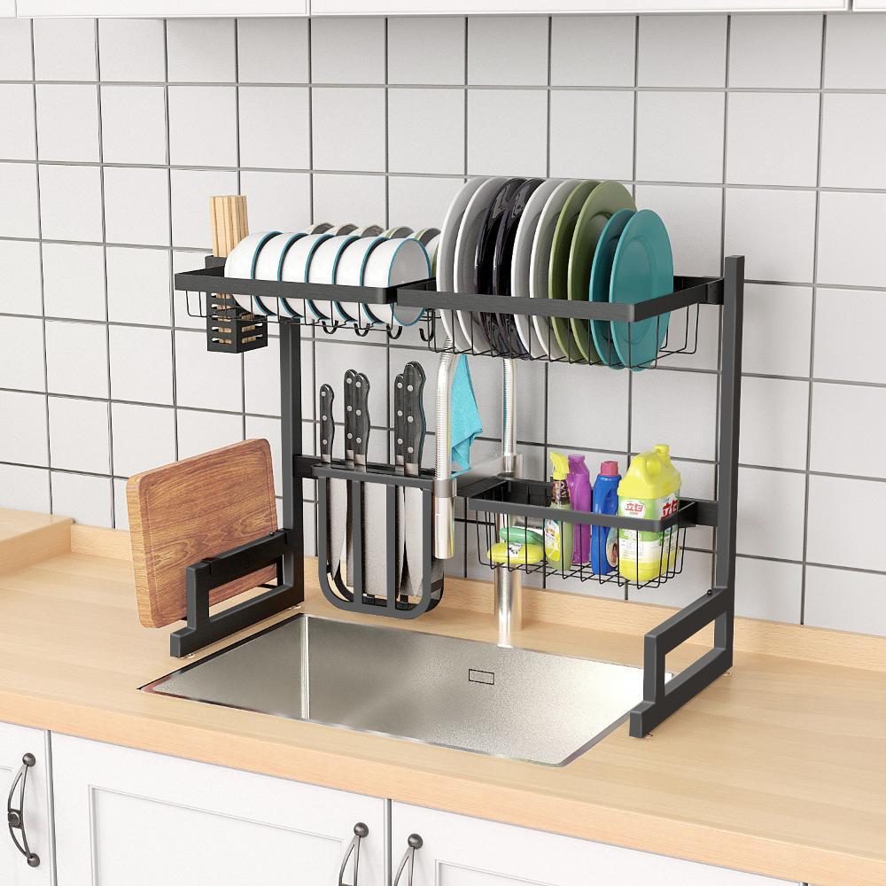 Escurridor De Platos Fluvia, Negro, Metalico De 2 Niveles img #2