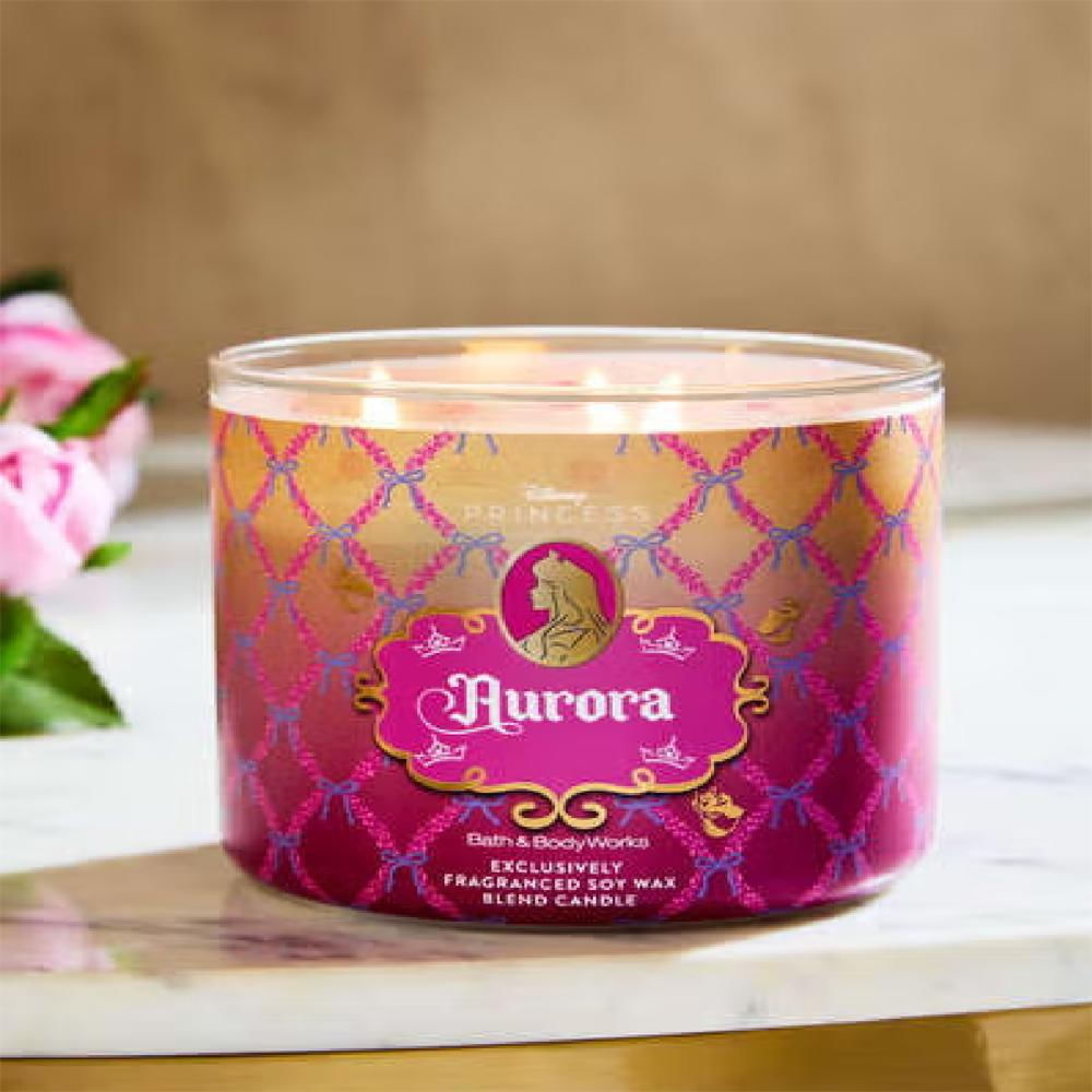 Vela Aromática Rosa Aurora Disney Bath & Body Works img #2