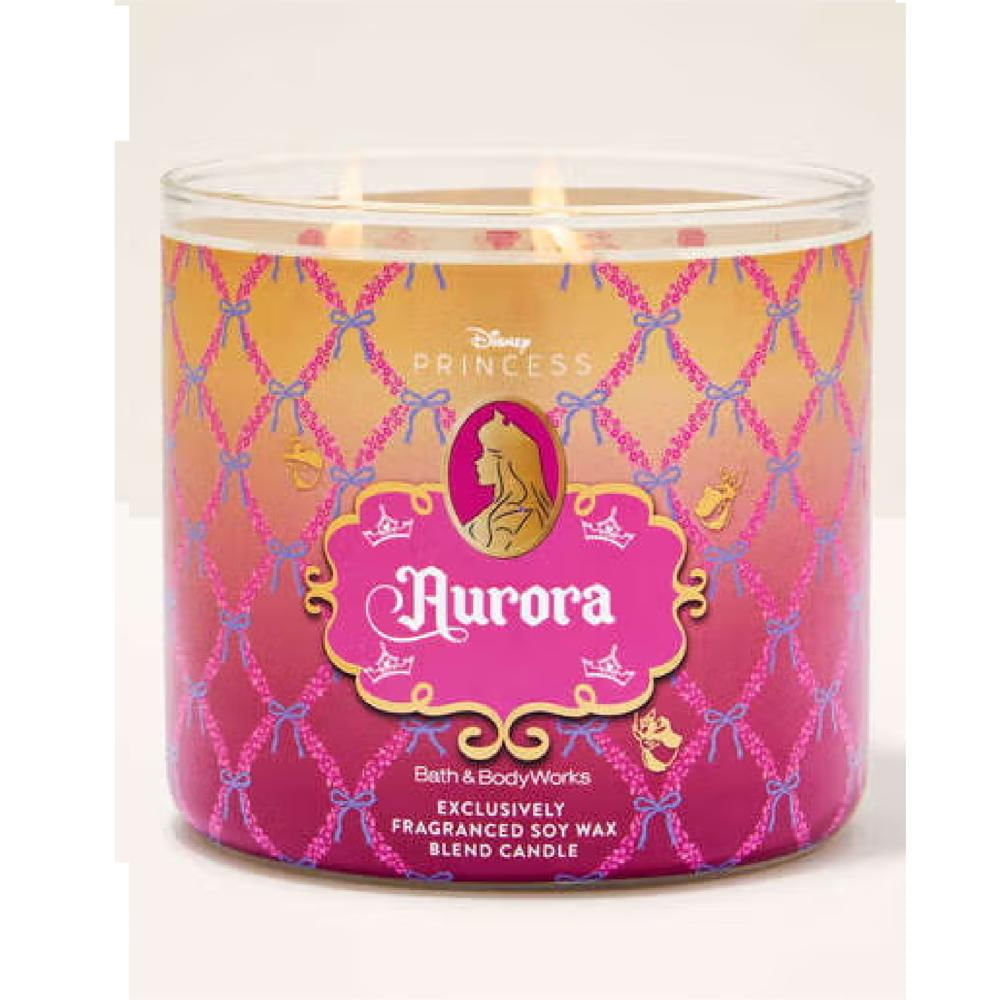 Vela Aromática Rosa Aurora Disney Bath & Body Works img #3