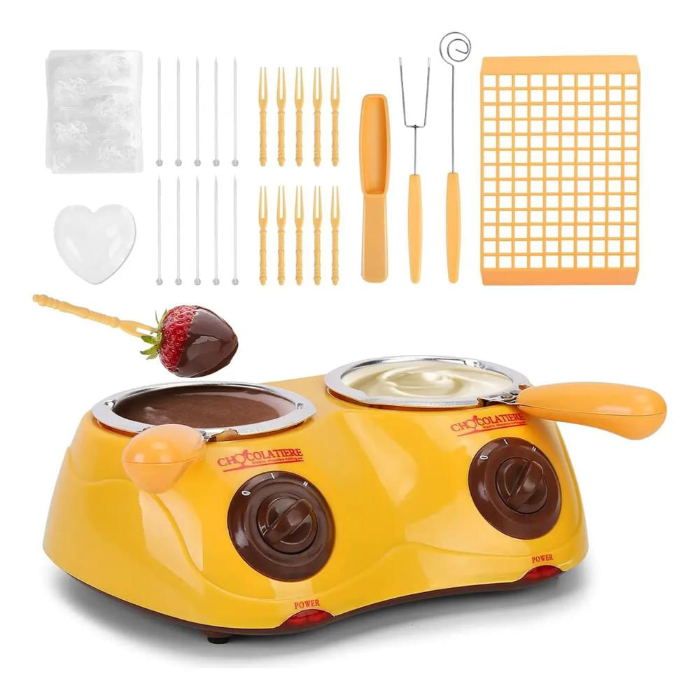 Chocolatera Doble De Fondue Maquina Para Derretir Chocolate img #1