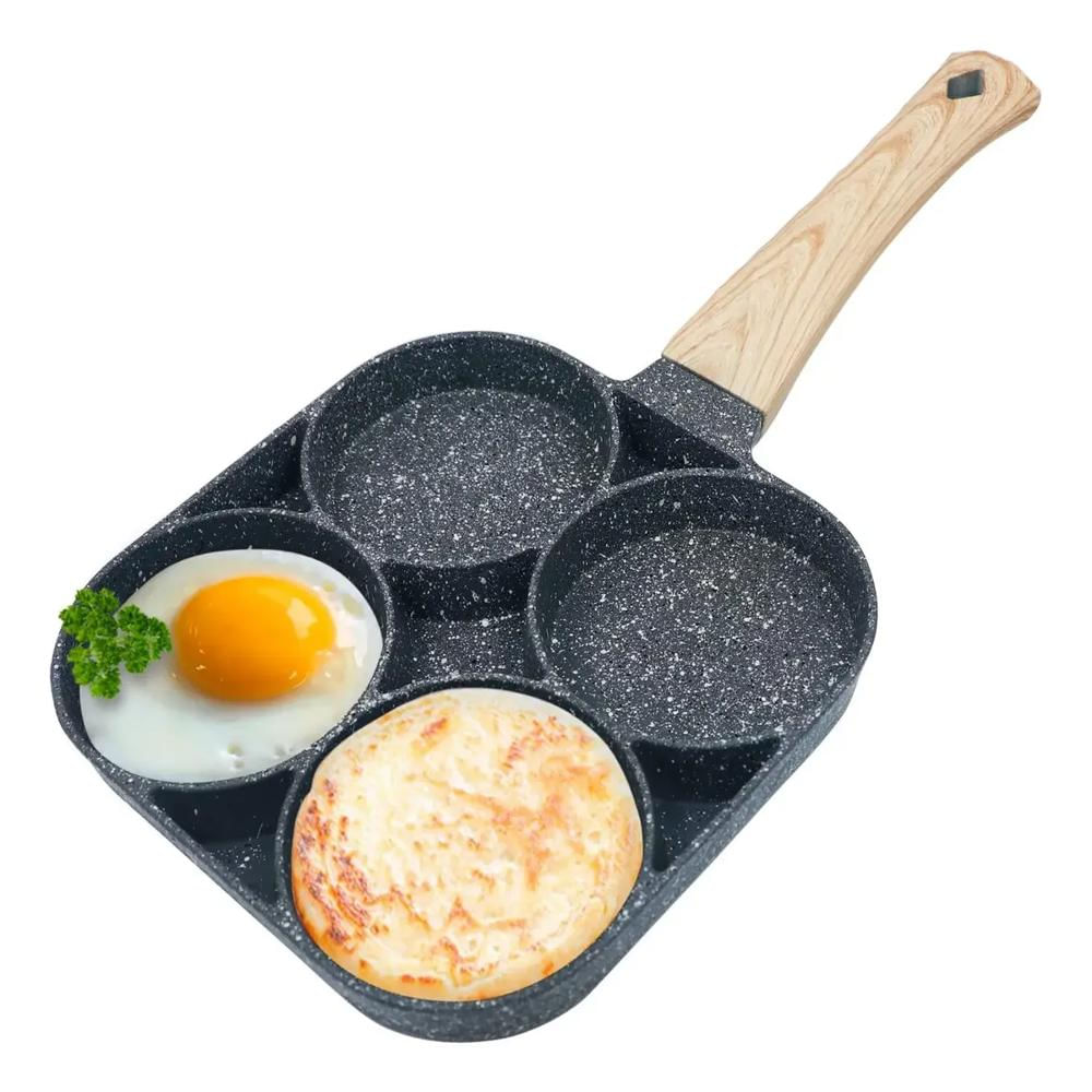 Olla Para Freír De 4 Orificios Cacerola Sarten Antihaderente img #1