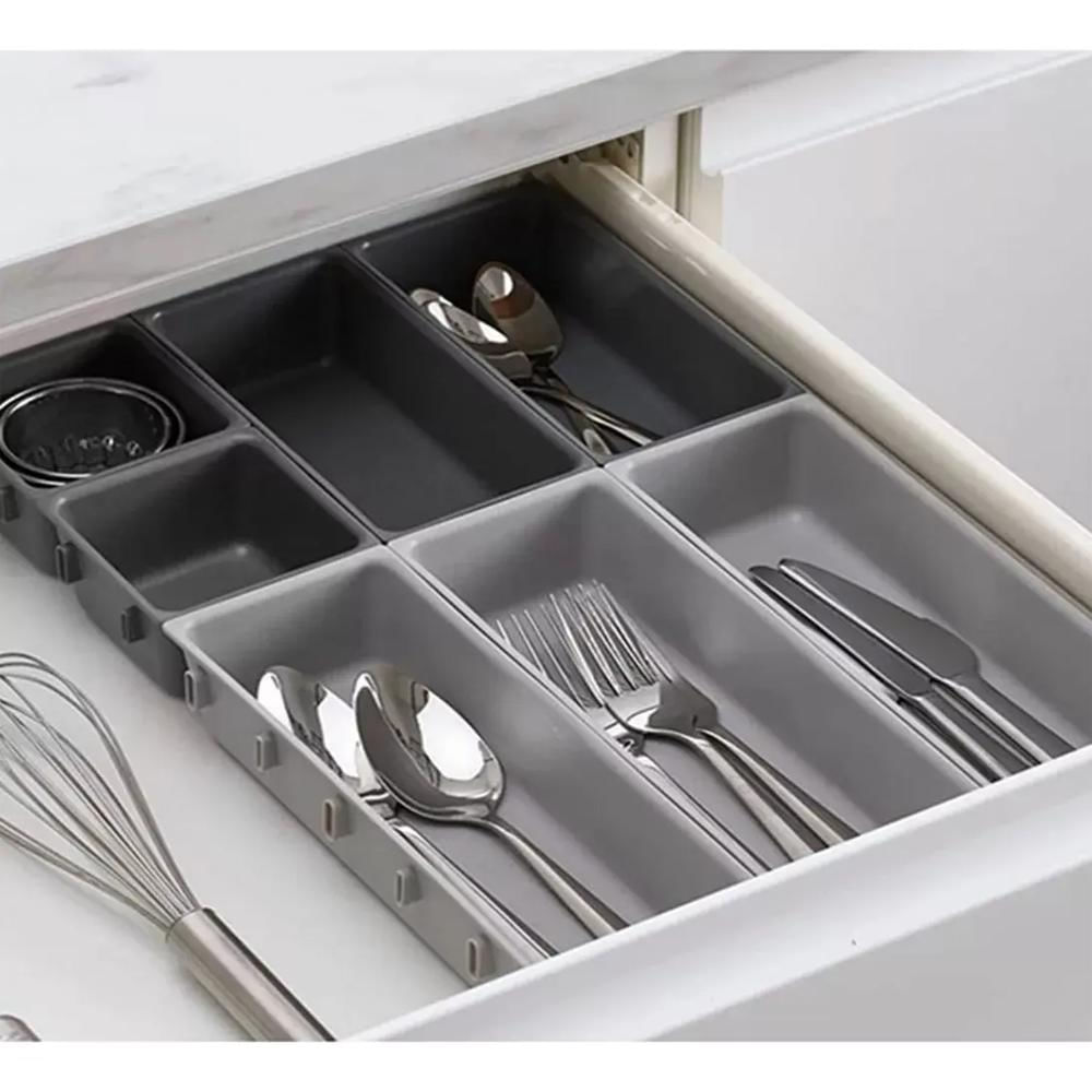 Organizador Cubiertos Utensilios Cocina 10 Espacios Multiuso img #1