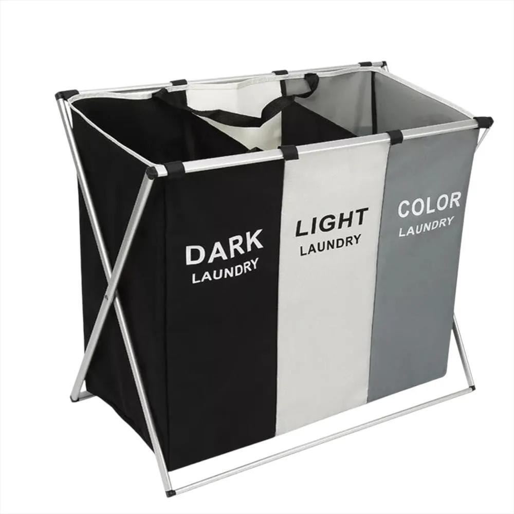 Organizador Ropa Sucia Triple Espacio Ordenado img #1