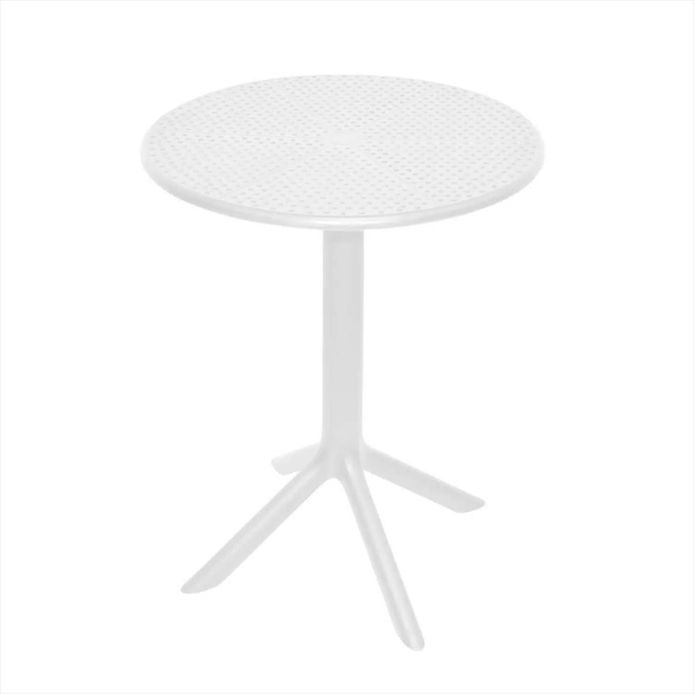 Mesa Roma Circular En Polipropileno Color Blanco img #1