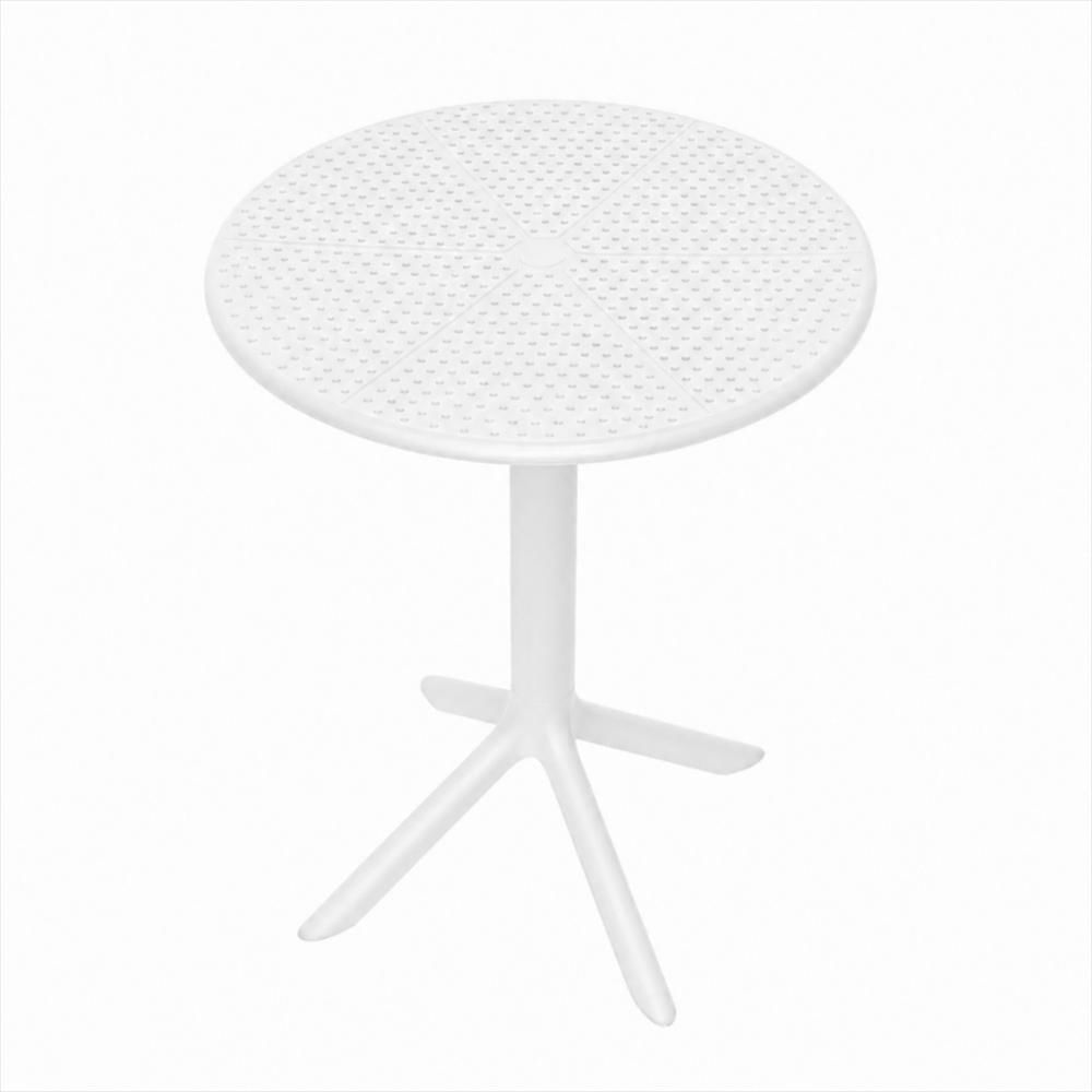Mesa Roma Circular En Polipropileno Color Blanco img #2