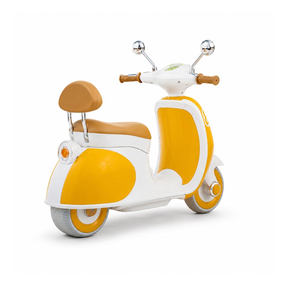 Mini Moto Eléctrica Infantil 3 Ruedas Vintage Amarillo img #3