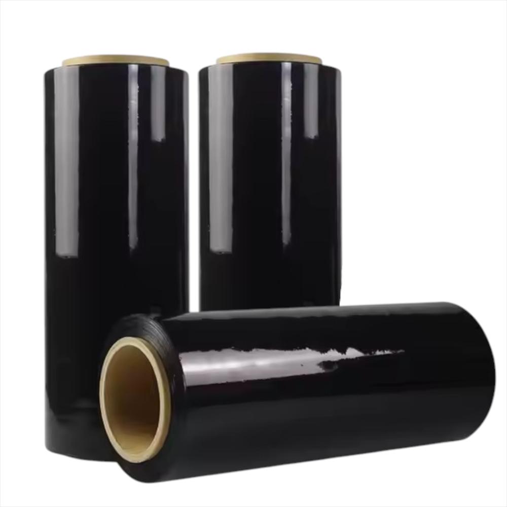 Pack X3 Rollos Vinipel Stretch Negro 30 Cm X 300 Metros Embalaje img #1
