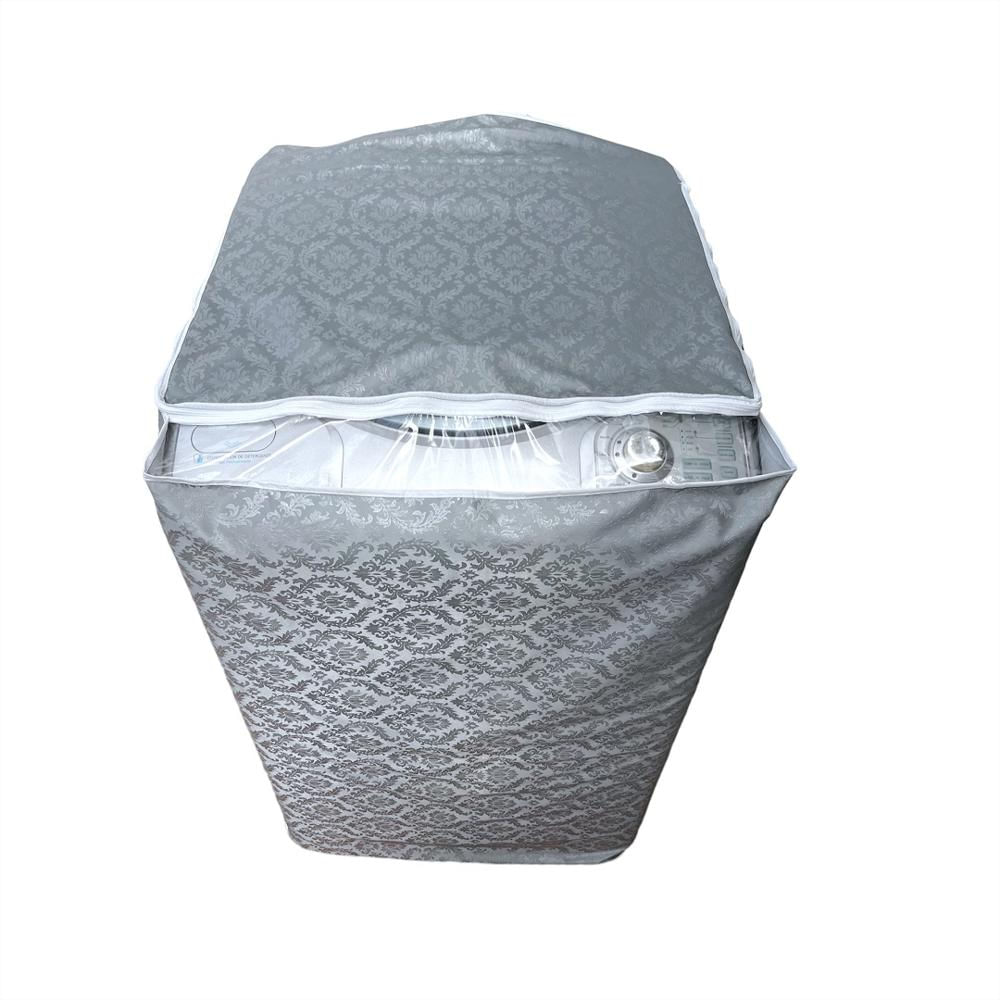 Funda Protector Impermeable Para Lavadora Digital Antipolvo Hogar 18/20Lb Gris img #4